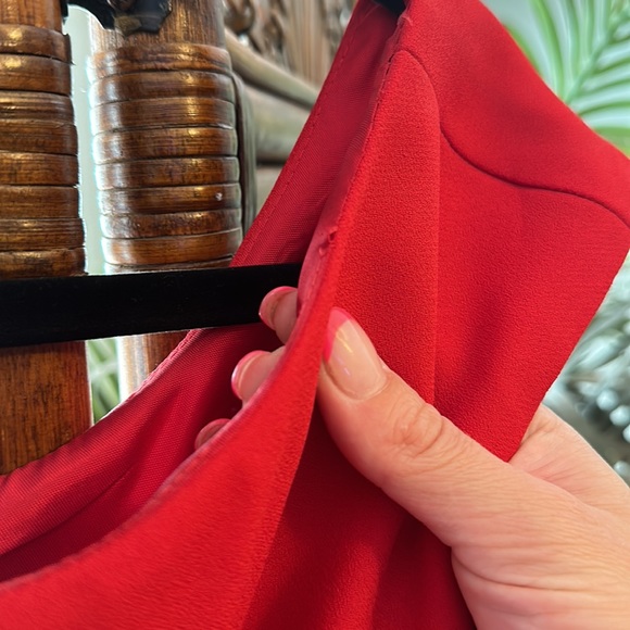 Vintage red Clues Collection dress size 6 - Picture 6 of 7